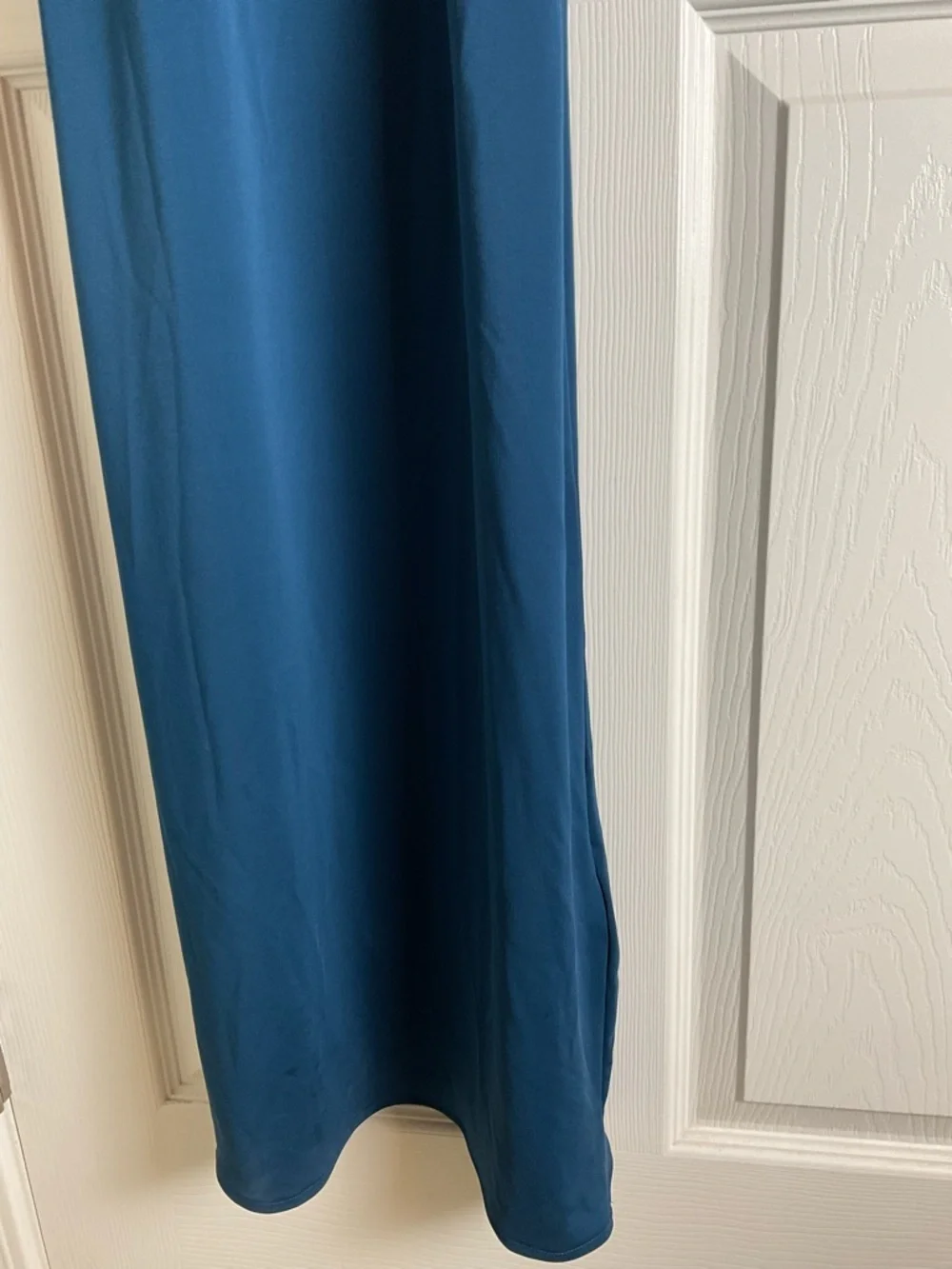 Zara Combination Blue Tulle Long Dress Draped Mesh Midi Size M